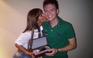 Moraima Quintana con Michel Teló