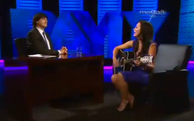 Montserrat Franco con Jaime Bayly