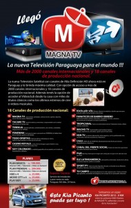 Magna Tv ofrecerá 18 canales nacionales Fuente: Facebook.com/Magnatv